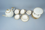 Moccaservis, 11 delar, porslin, Hackefors.