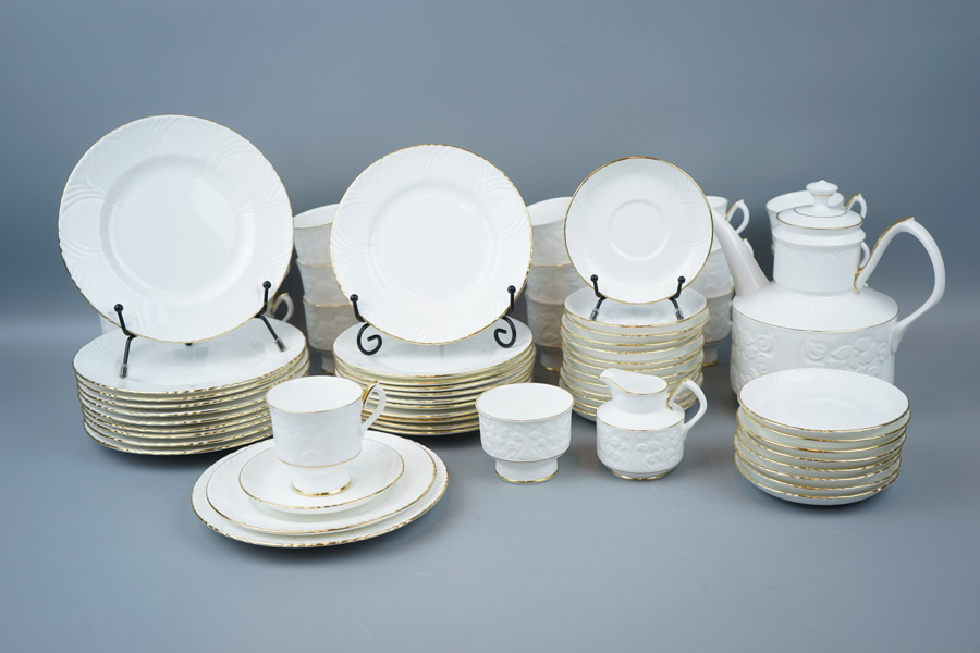 Kaffeservis, 48 delar, porslin, "Glendale", Crown Staffordshire.