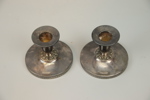 Ljusstakar, ett par, silver.