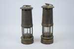 Gruvlyktor, 2 st, mässing, E. Thomas & Williams Ltd, Cambrian.