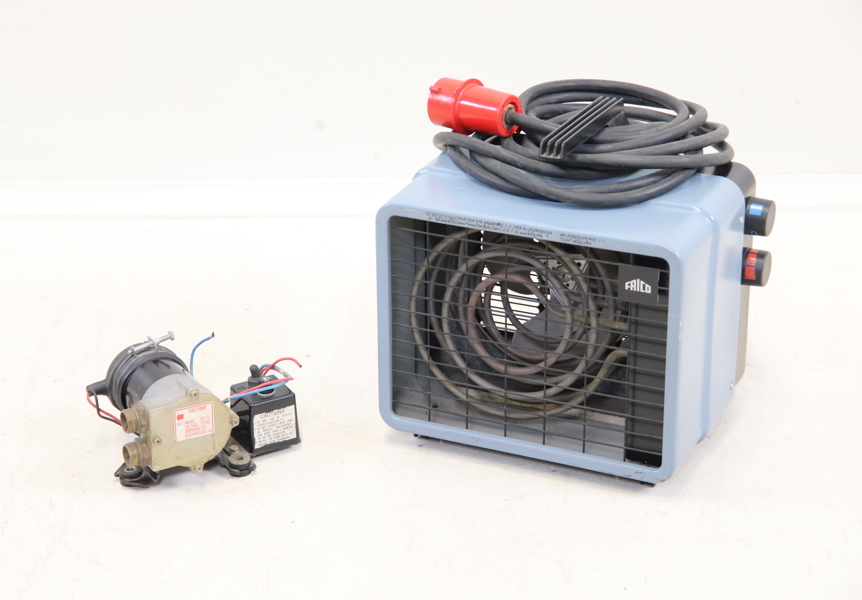 Bränslepump och värmefläkt, Frico.