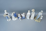 Figuriner, 7 st, porslin, bl.a Tengra.