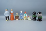 Figuriner, 8 st, keramik, bl.a "Edvard Persson", Goebel och Elbogen Keramik.