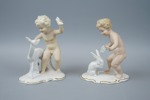 Figuriner, 2 st, porslin, Schaubasch Kunst och Wallendorf, Tyskland.