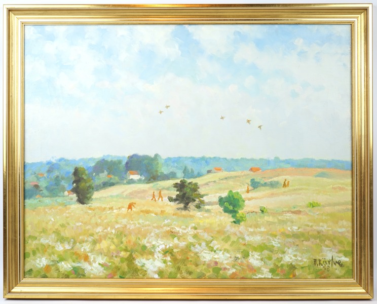 Fritz Kärfve, olja på duk, signerad, 1958.