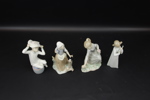 Figuriner, 4 st, porslin, bl.a NAO, Spanien.