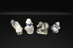 Figuriner, 4 st, porslin, bl.a NAO, Spanien.