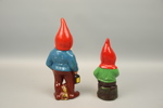 Tomtar, 2 st, lergods, 1900-tal.