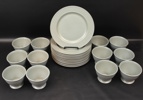 Mattallrikar och skålar, 24 delar, stengods, Vista Alegre, Portugal.