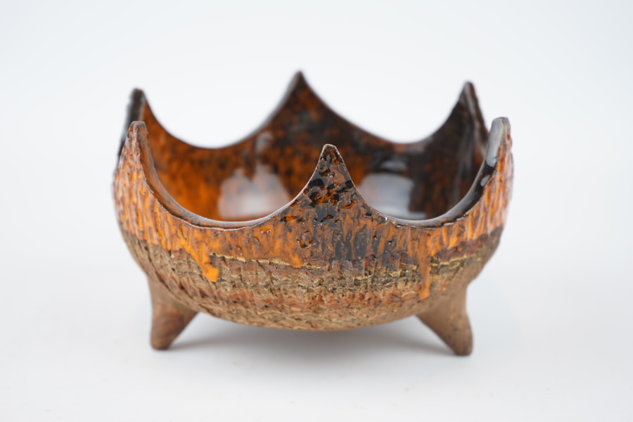 Ernst Faxe, skål, keramik, signerad, Danmark.