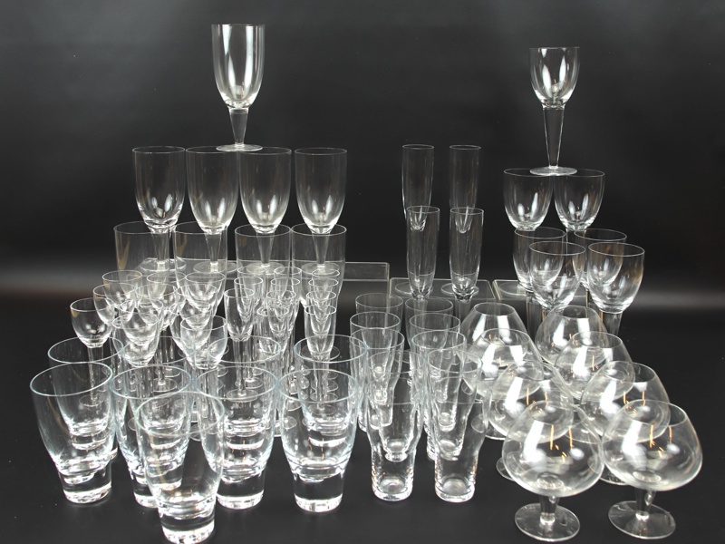 Liselotte Henriksen, glasservis, 70 delar, glas, "Select", Boda Nova.