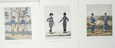 Uniformsbilder, Svenska Försvaret, 10 st, grafiska tryck.