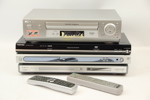 DVD- och VHS-spelare, 3+1 st, bl.a Sony och Toshiba.