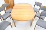 Bord och 6 stolar, teak.
