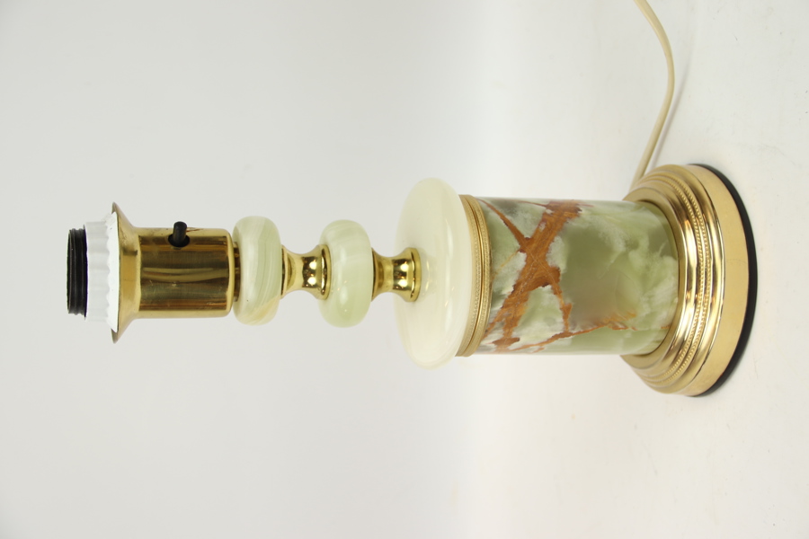 Bordslampa, onyx/gulmetall, typ 60, Nafa, 1960-tal.