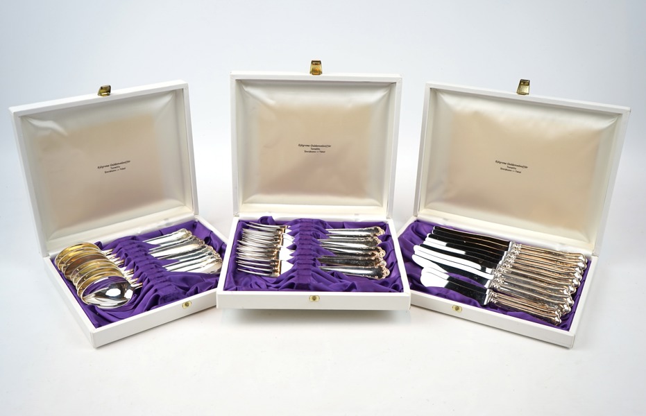 Bestickservis, 29 delar, nysilver, ''Ingrid''.