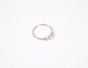 Ring, guld 18k, 3 pärlor.