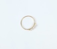 Ring, guld 18k, 3 pärlor.