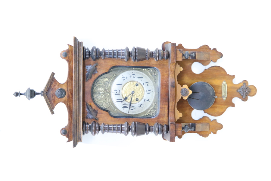 Herrgårdsur, trä, omkring 1900.