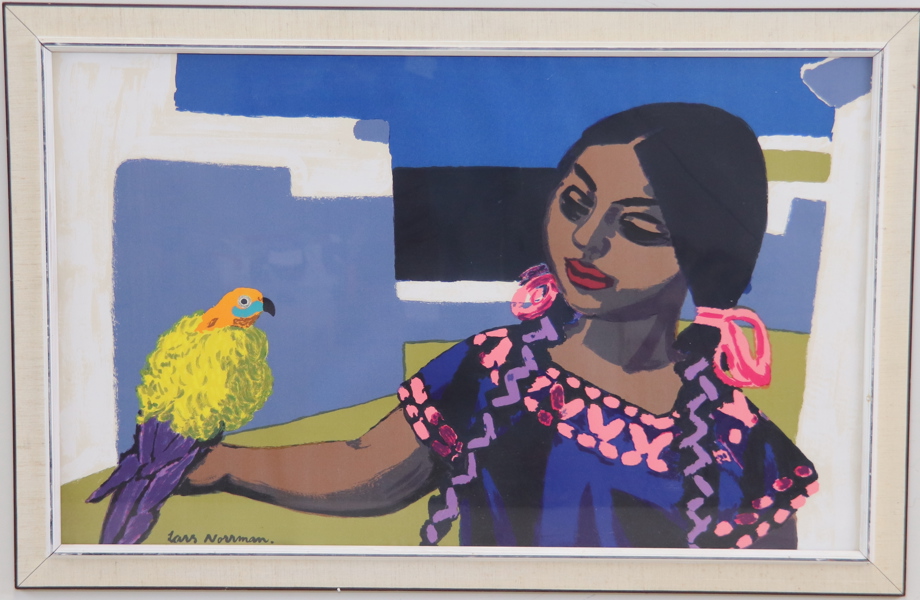 Lars Norrman, "Flicka från Taxco", multitryck för IKEA, 1973.