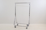 Klädställ på hjul, hopfällbart, metall.