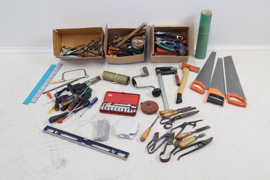 Verktyg m.m, ett parti, bl.a Bahco.