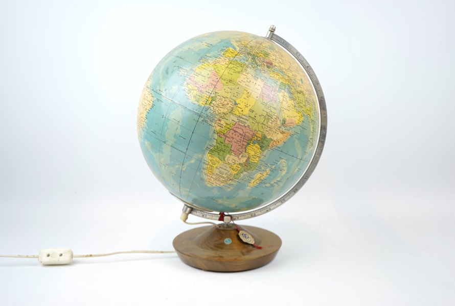 Jordglob med belysning, Räth-Globus.