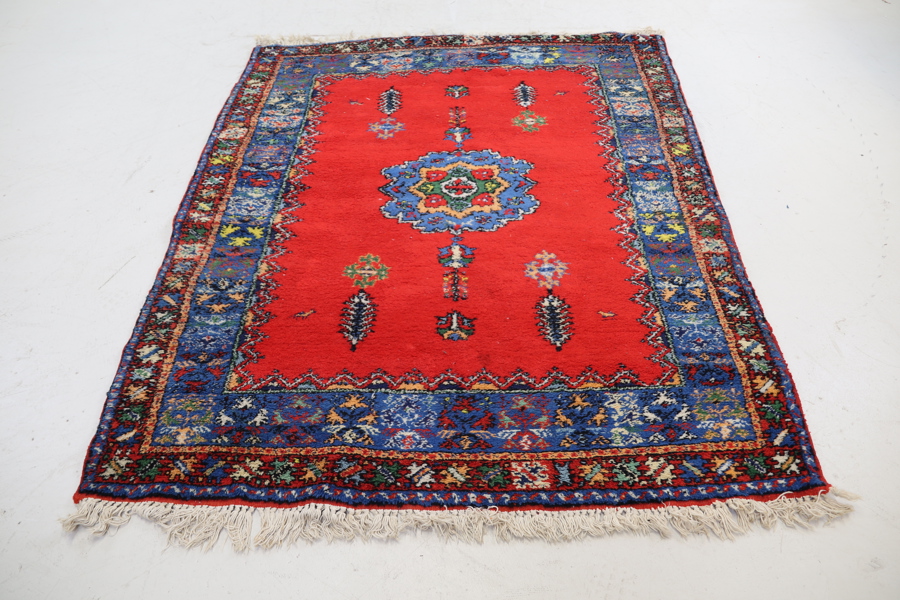 Matta, Marocko, handknuten, ull.