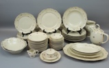 Servisdelar, 55 st, porslin, Upsala-Ekeby, Karlskrona.