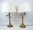 Bordslampor, ett par, mässing, Kenwell.