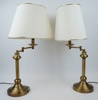 Bordslampor, ett par, mässing, Kenwell.