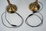 Bordslampor, ett par, mässing, Kenwell.