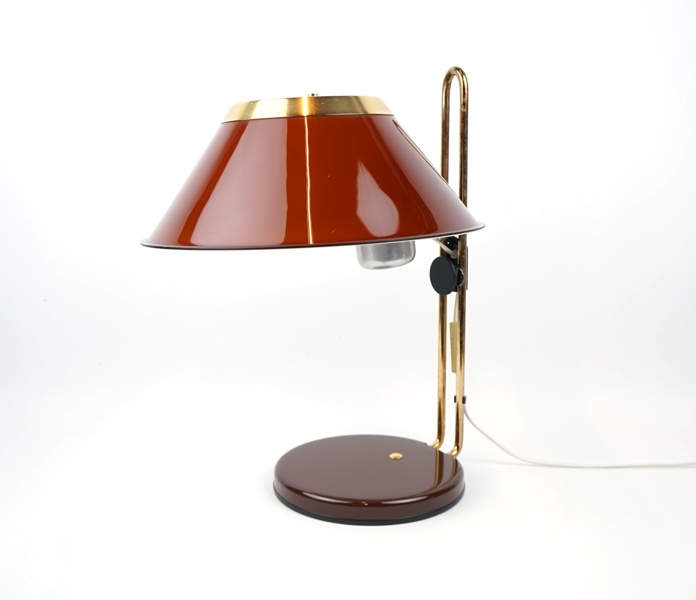 Per Sundstedt, bordslampa, mässing/plast, ''Mars'', Ateljé Lyktan, Åhus.