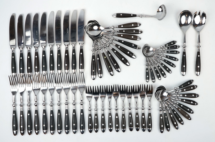 Bestickservis, 63 delar, rostfritt stål/bakelit.