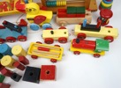 Leksaker, ett parti, trä, bl.a Brio.