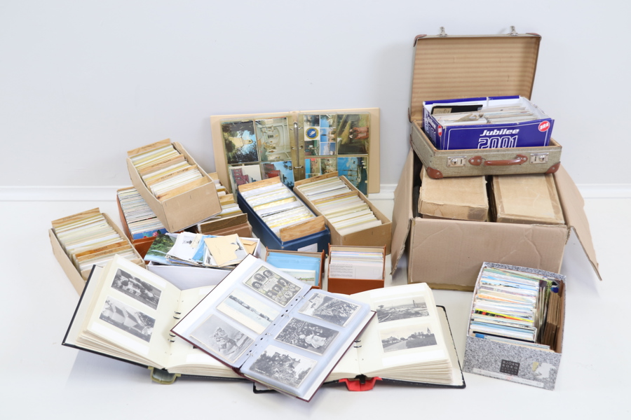 Vykort m.m, ett parti.