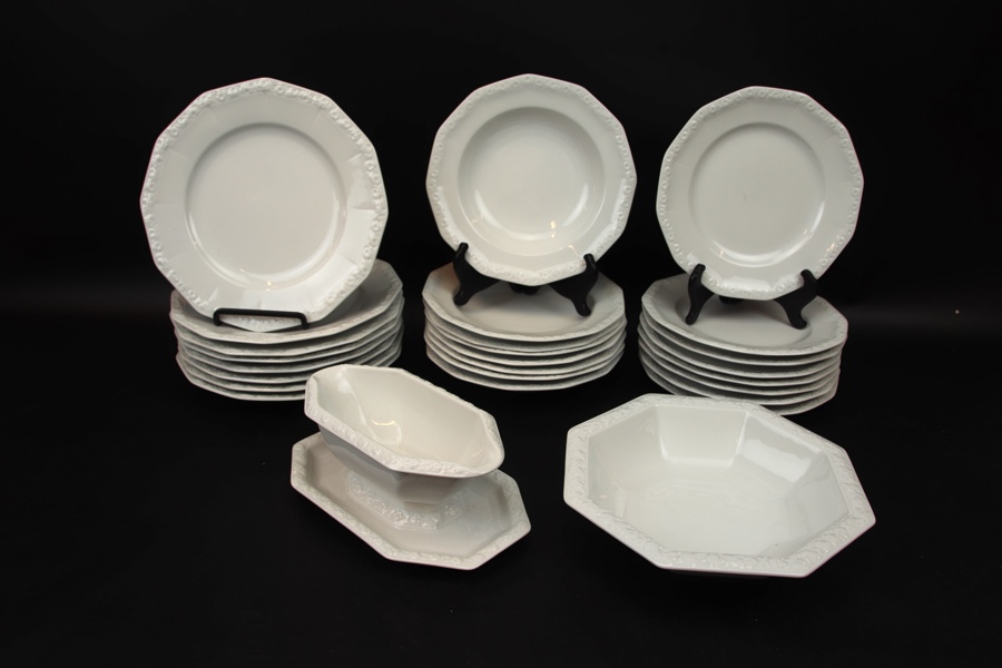 Matservis, 26 delar, porslin, "Classic Rose", Rosenthal.