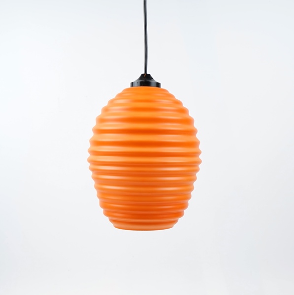 Taklampa, glas/plast, Frinab.