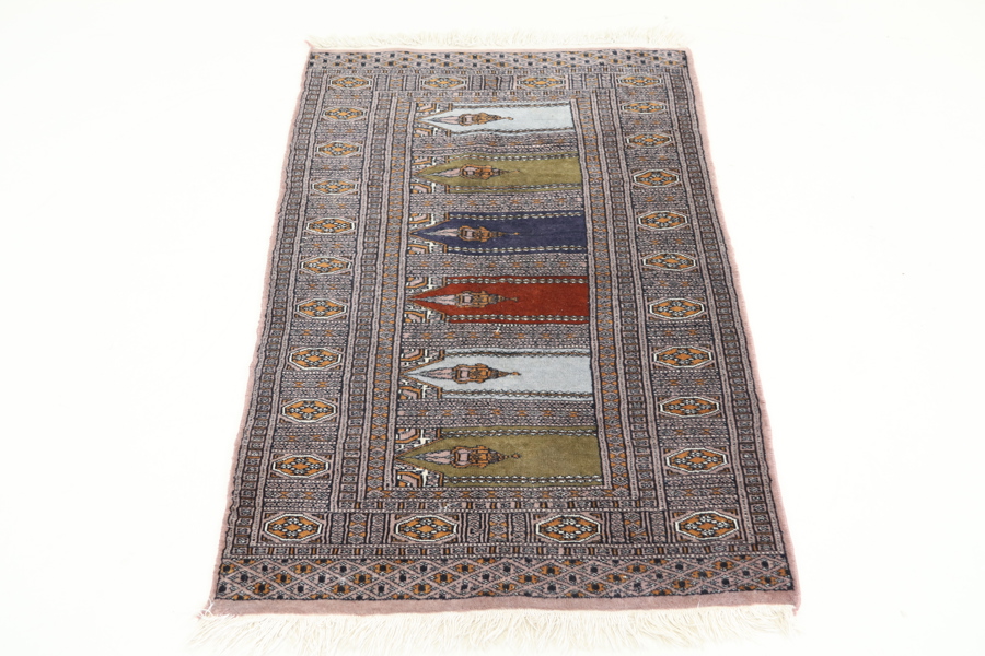 Matta, orientalisk, handknuten, ull.