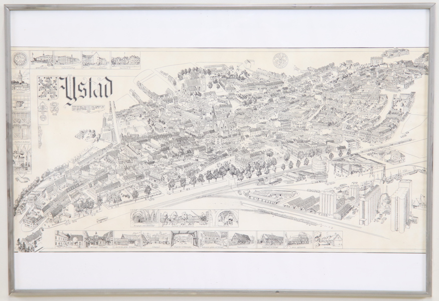 Bodo von Campenhausen, "Ystad", affisch.