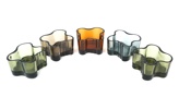 Alvar Aalto, ljuslyktor, 5 st, glas, Iittala, Finland.
