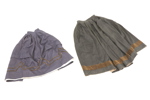 Kjolar, 2 st, ull, 1800/1900-tal.