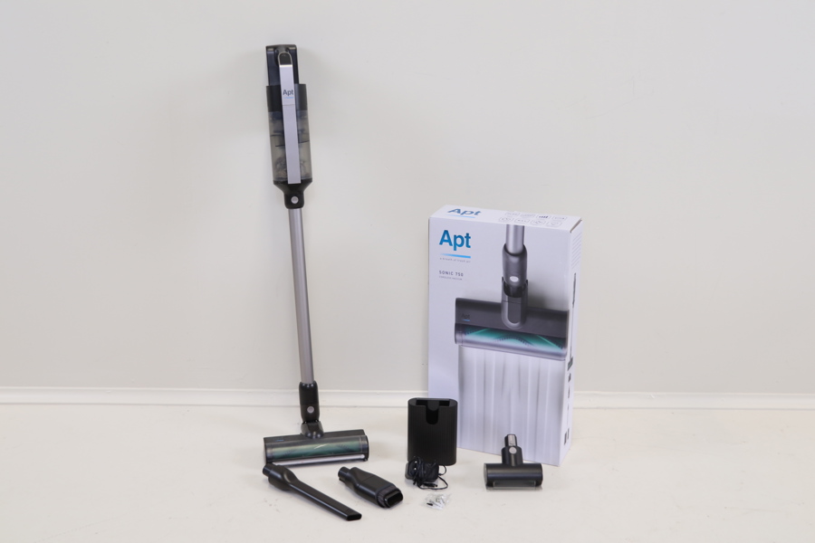 Skaftdammsugare, Apt Sonic 750, med tillbehör.