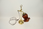 Christopher Wray, bordslampa, mässing/glas, 1900-tal.