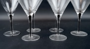 Erika Lagerbielke, martiniglas, 6 st, ''Intermezzo'', Orrefors.