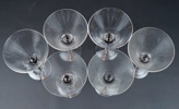 Erika Lagerbielke, martiniglas, 6 st, ''Intermezzo'', Orrefors.