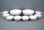 Louise Adelborg, skålar, 10 st, porslin, ''Swedish Grace'', Rörstrand.