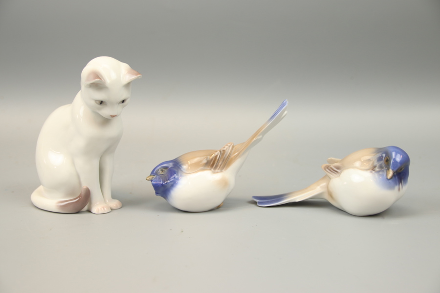Figuriner, 3 st, porslin, Bing & Gröndahl.