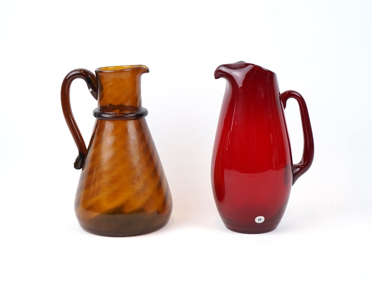 Bringare, 2 st, glas, bl.a Monica Bratt, Reijmyre.