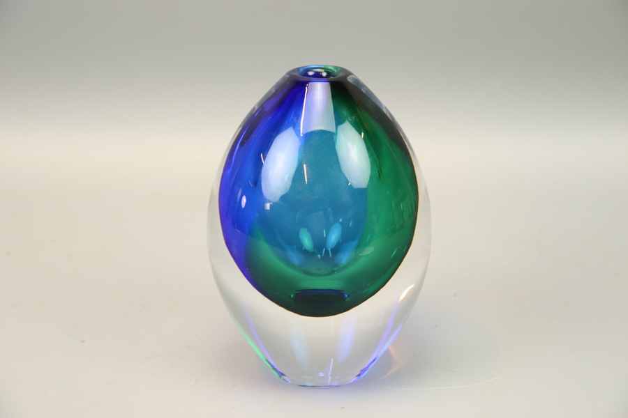 Erika Lagerbielke, vas, glas, signerad Orrefors.